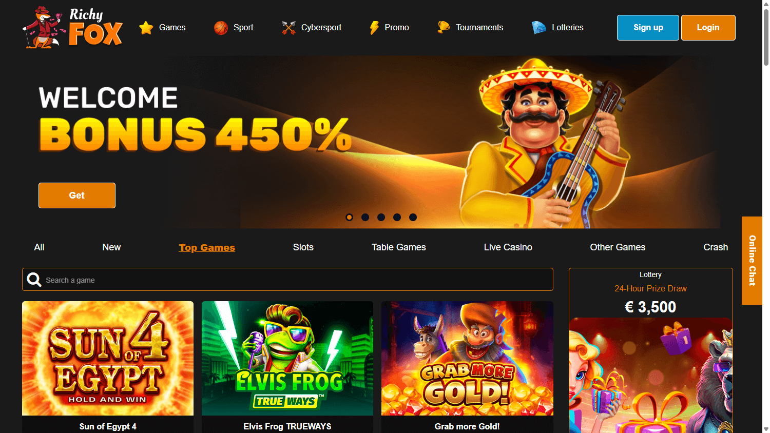 Richy Fox Casino Desktop screenshot