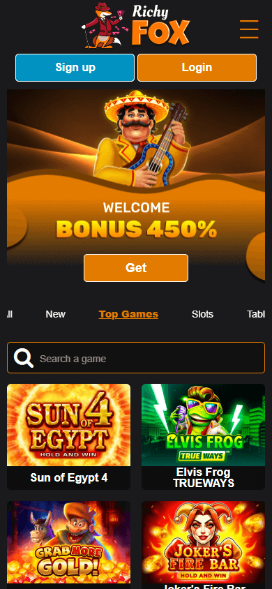 Richy Fox Casino Mobile screenshot